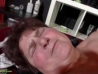 OldNanny awesome BBW granny Hana carrying-on close by toys